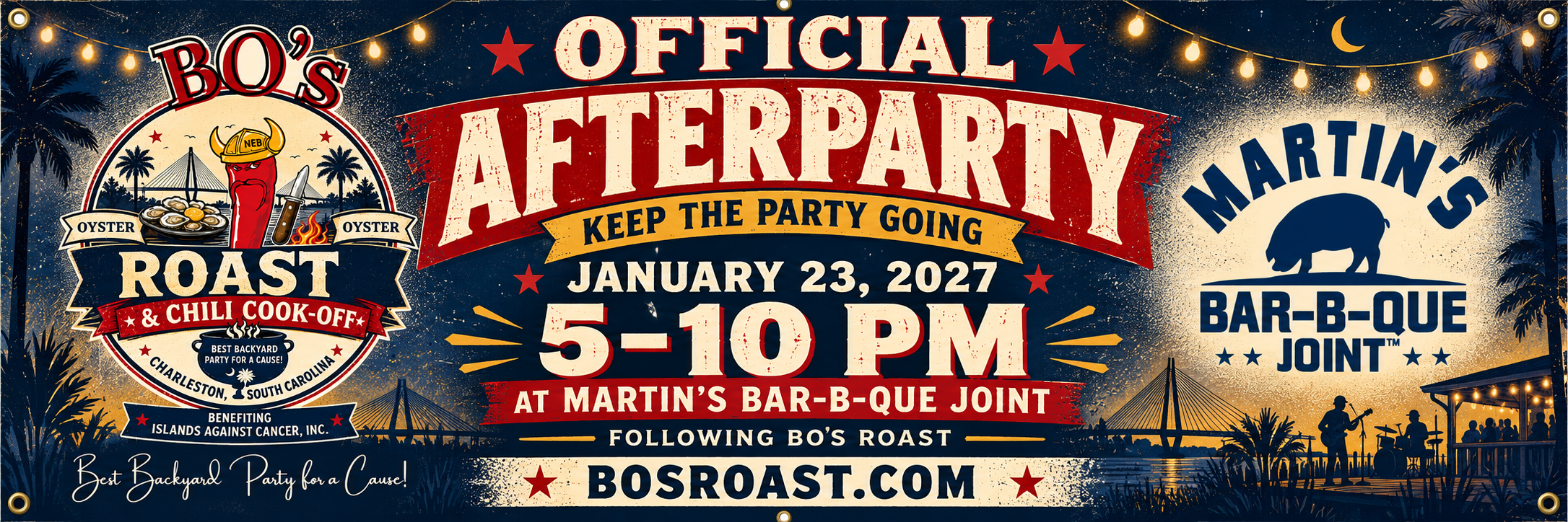 Official Bo’s Roast afterparty at Martin’s Bar-B-Que Joint